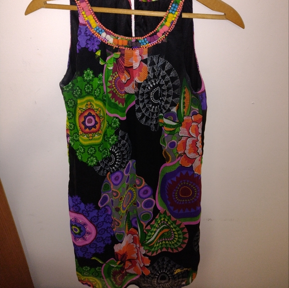 Desigual Short Dress Multicolored Size S/34 - Picture 3 of 11